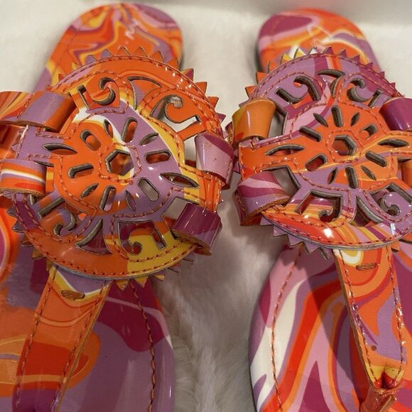 Circus NY Sam Edelman Women’s Sandals Shoes Size 7 Tie Dye Thong Flip Flops NEW - Picture 6 of 16